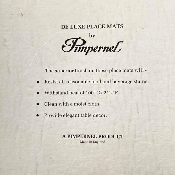 1970s Harrods Pimpernel English Villages Deluxe Place Mats Set Of 6 Vintage - Picture 4 of 16